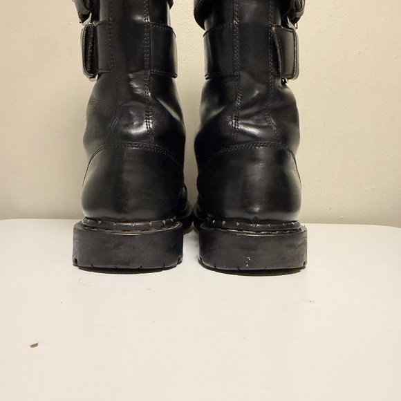 Gripfast Punk Goth Alternative 5 Buckle Straps Steel Toe Boots Men’s US 12 UK 11 - Picture 7 of 16